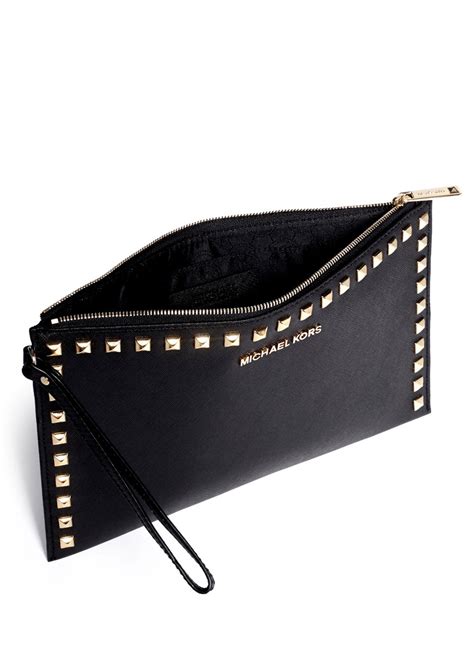 fake michael kors clutch - Michael Kors studded clutch.